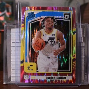 2024-25 Panini Donruss Optic Isaiah Collier Pink Flash RC Rated Rookie Preview